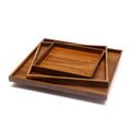 Bellamy Solid Wood Serving Tray — Set of 3 — view 1