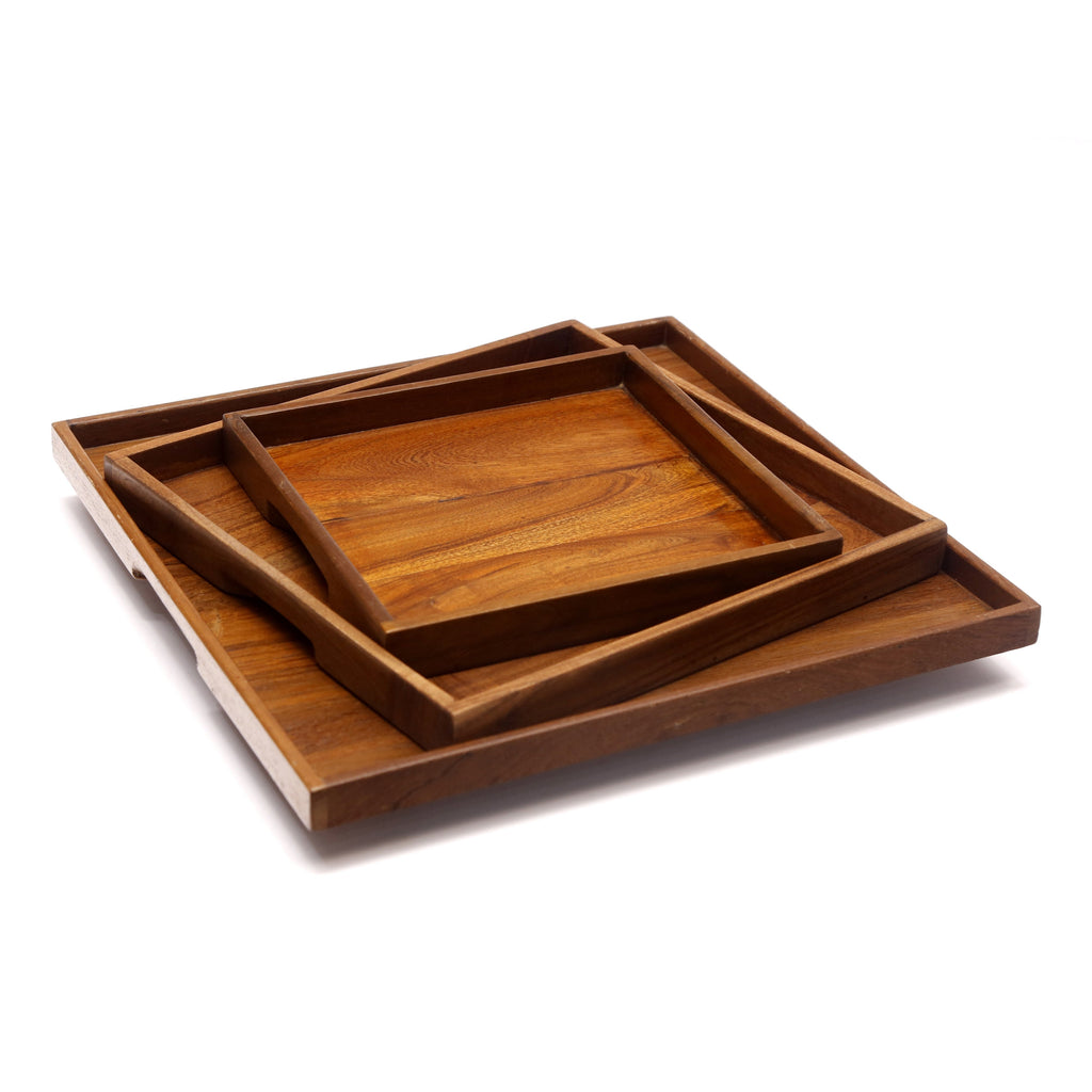 Nora Solid Wood Serving Tray — view 3