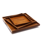 Bellamy Solid Wood Serving Tray — Set of 3 — view 2