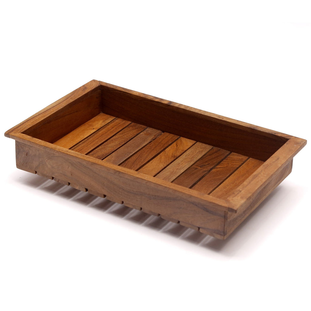 Ivy Solid Wood Serving Tray — Set of 3 — view 5