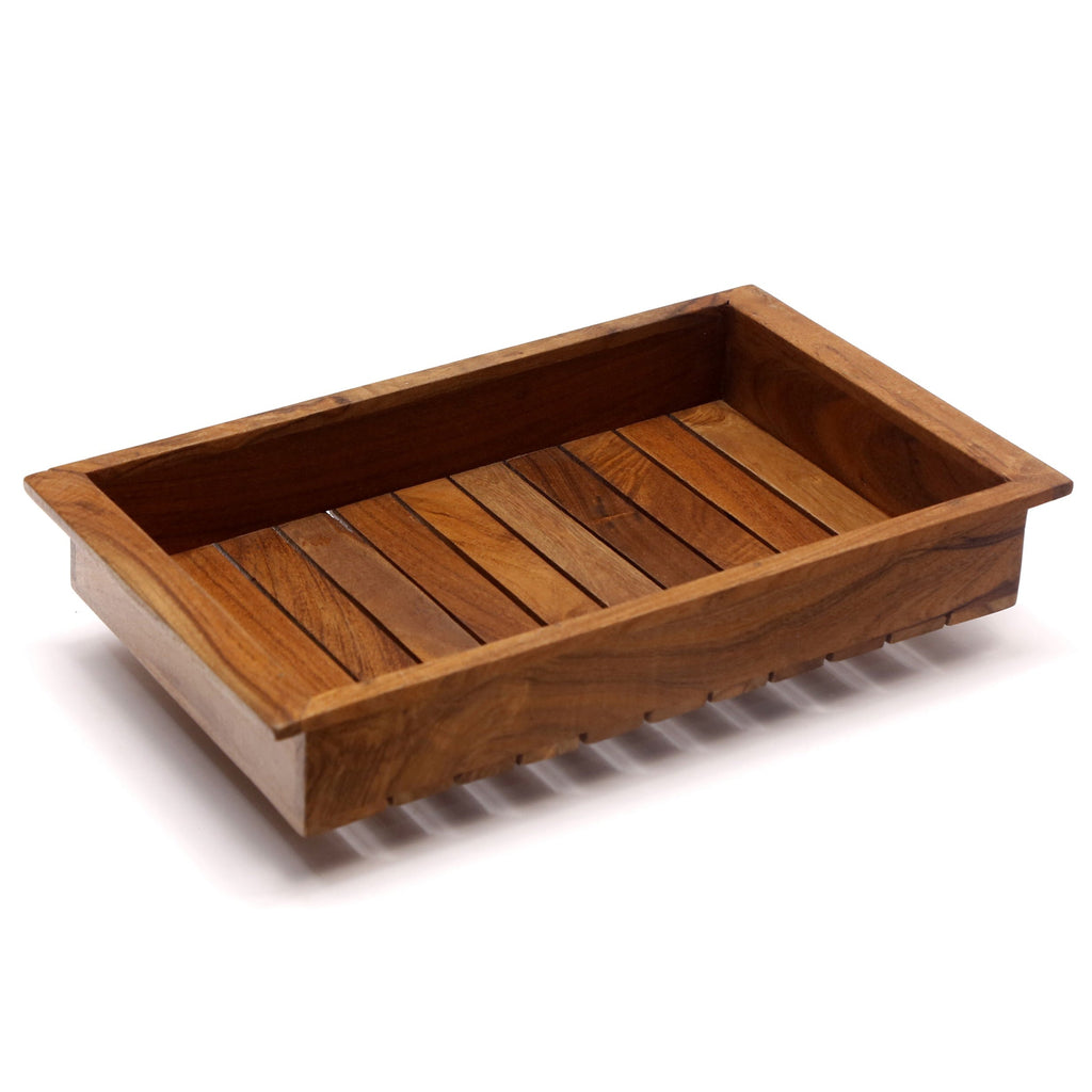 Ivy Solid Wood Serving Tray — Set of 3 — view 6