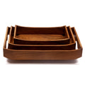 Maeve Rectangular Curved Serving Tray — Set of 3 — view 1