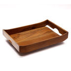 Maeve Rectangular Curved Serving Tray — Set of 3 — view 4