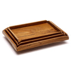Lyra Solid Wood Serving Tray — Set of 3 — view 3