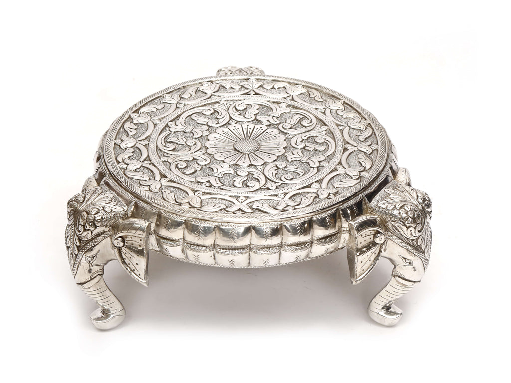 Faye Elephant White Bajot Table — view 1