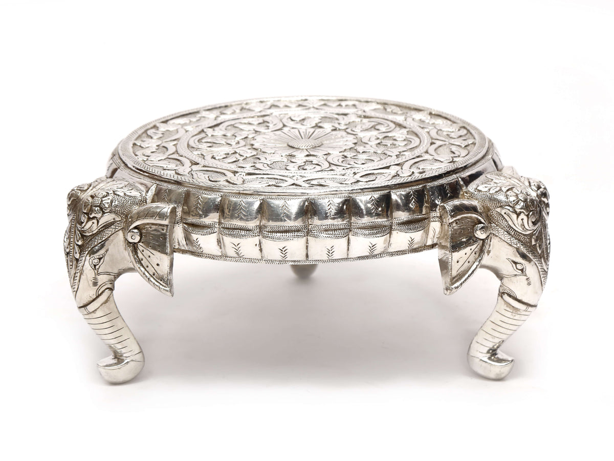 Faye Elephant White Bajot Table — view 3