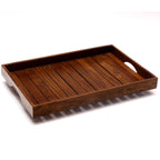 Nell Slatted Square Serving Tray — view 5