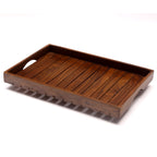 Nell Slatted Square Serving Tray — view 7