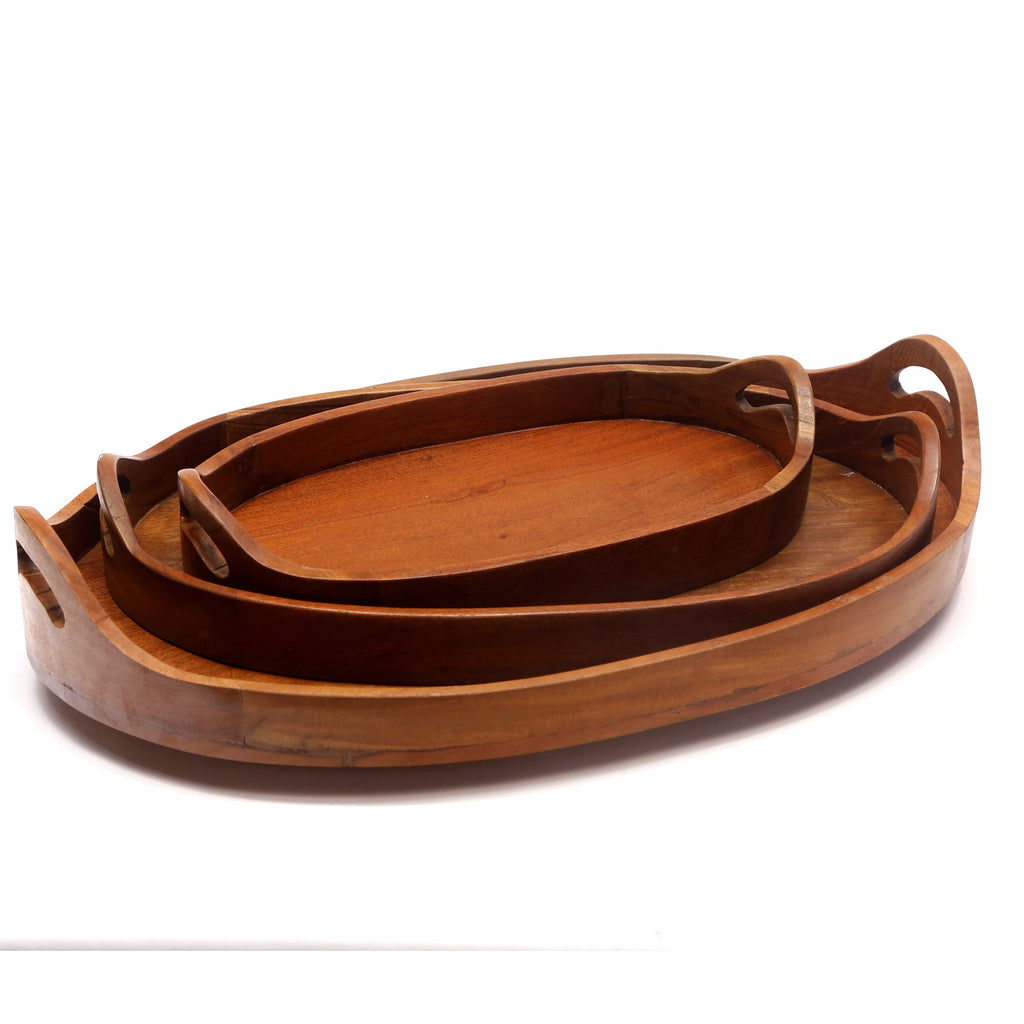 Petra Oval Serving Tray — Set of 3 — view 1
