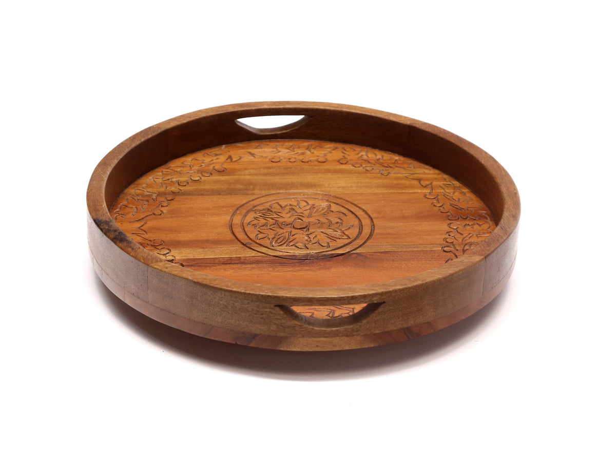 Mira Round Serving Tray — view 1