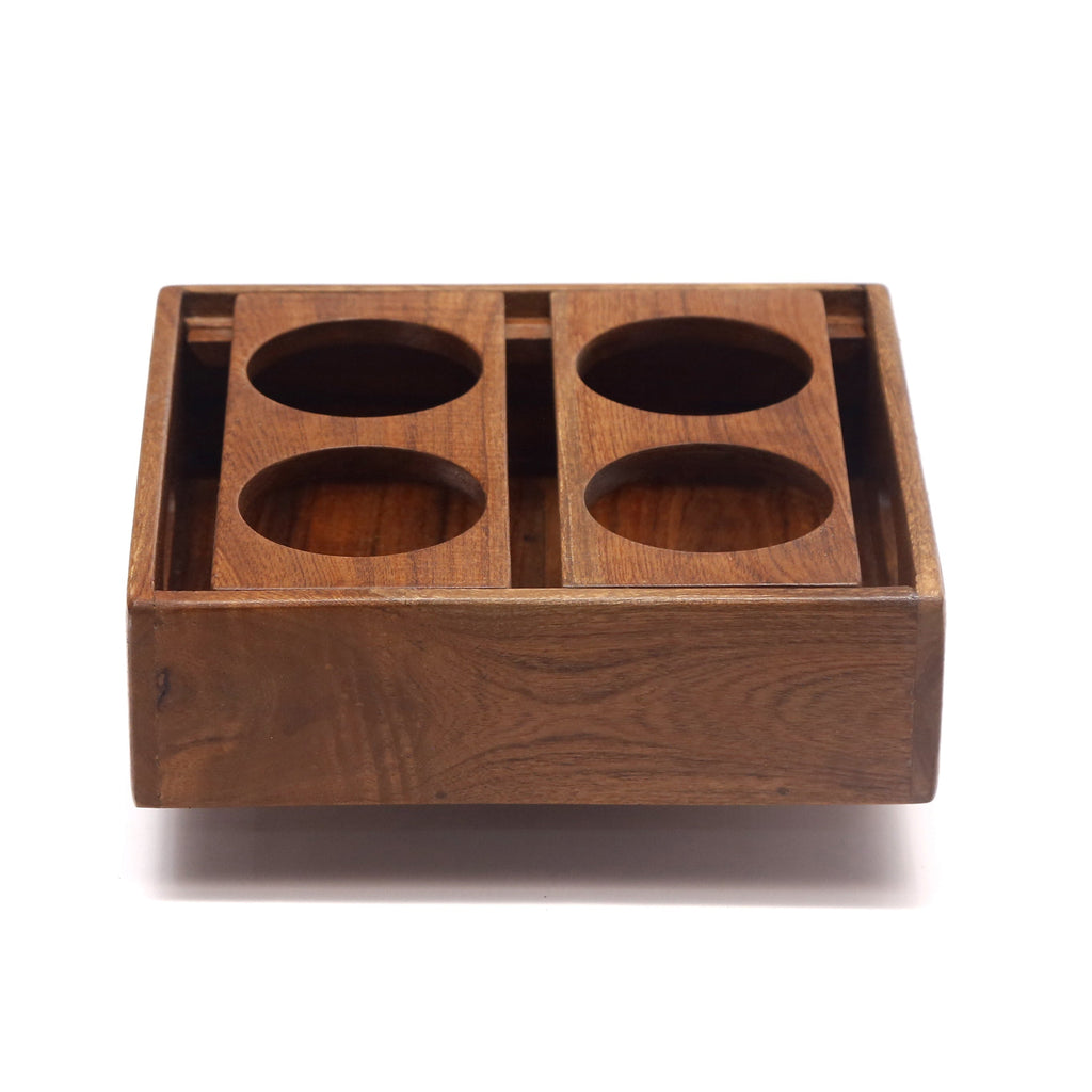 Delphine Glass Panel Serving Tray — view 3