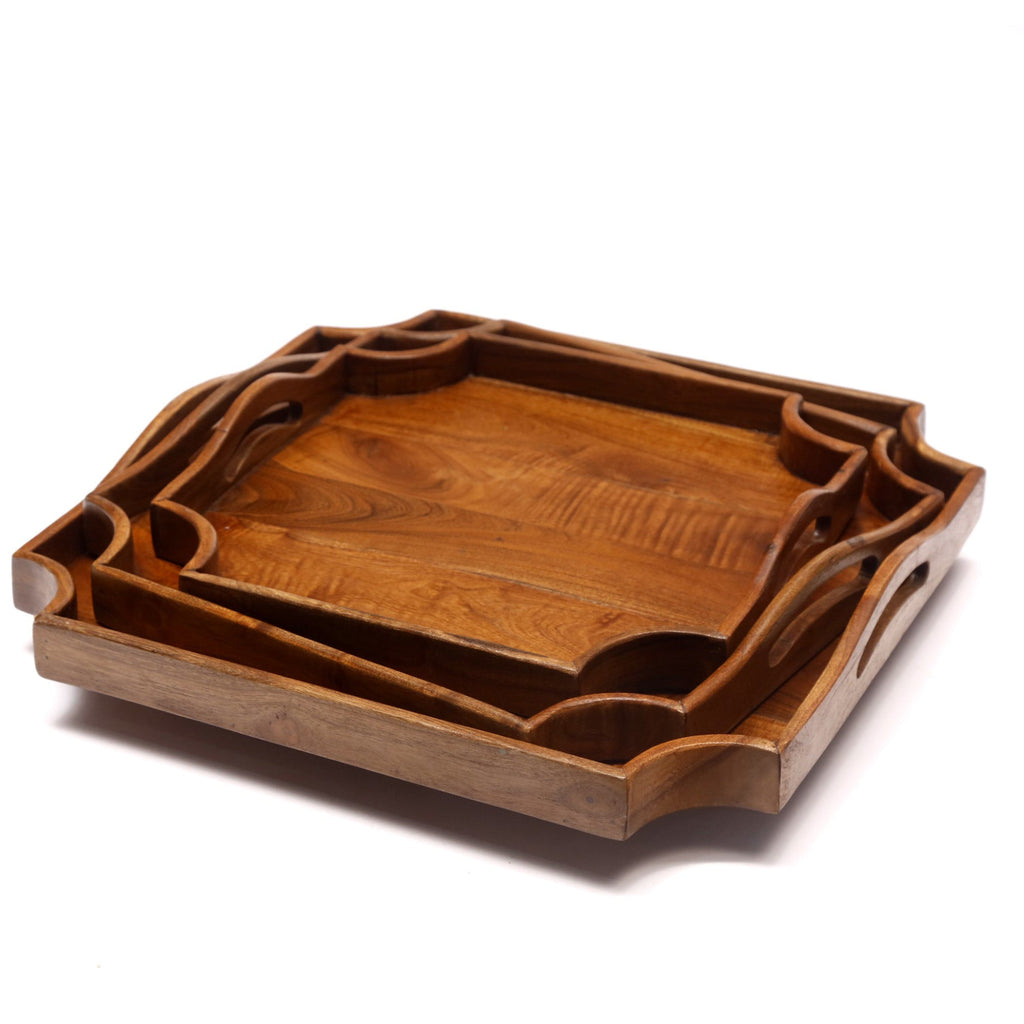 Juniper Solid Wood Serving Tray — view 1