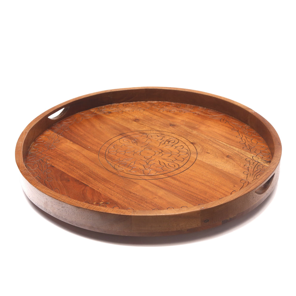 Cora Round Serving Tray — view 2