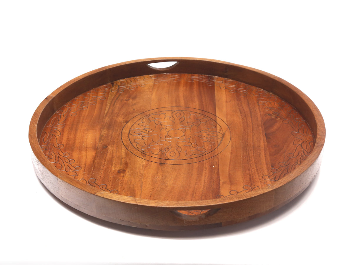 Cora Round Serving Tray — view 1
