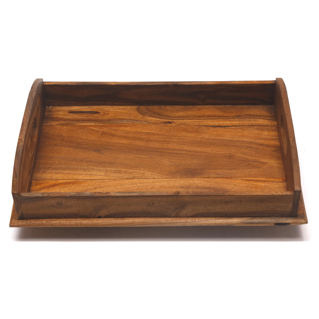 Mirabel Solid Wood Serving Tray — view 4