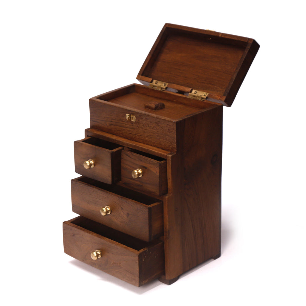 Asher Solid Wood Lidded Drawer Organizer - product image 1