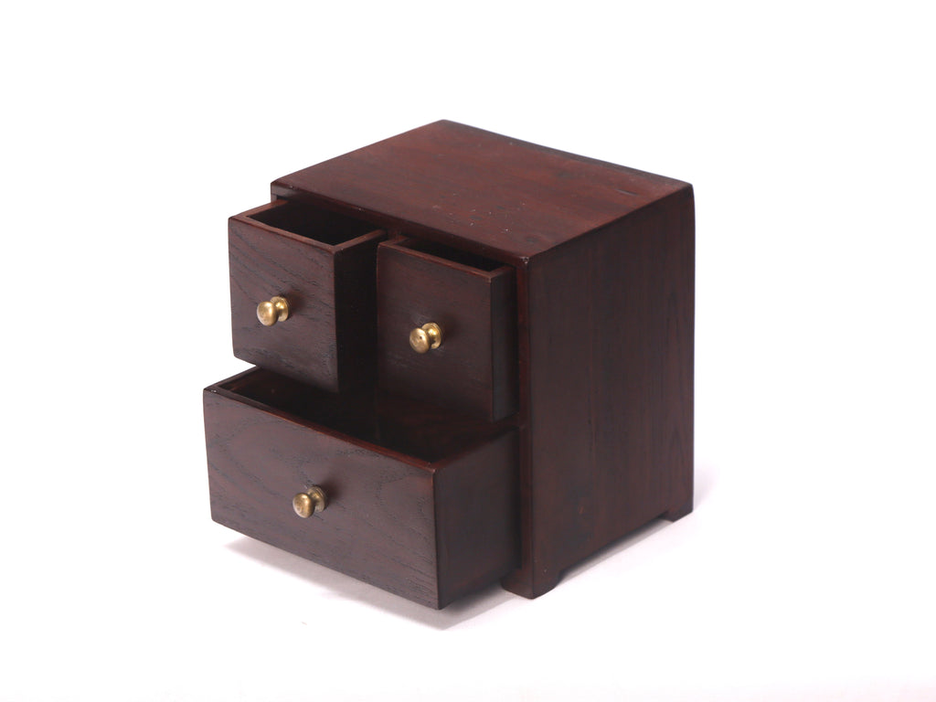 Tavi Solid Wood 3 Drawer Desk Chest - Russet - product image 1
