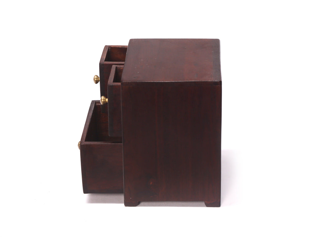 Tavi Solid Wood 3 Drawer Desk Chest - Russet - product image 2