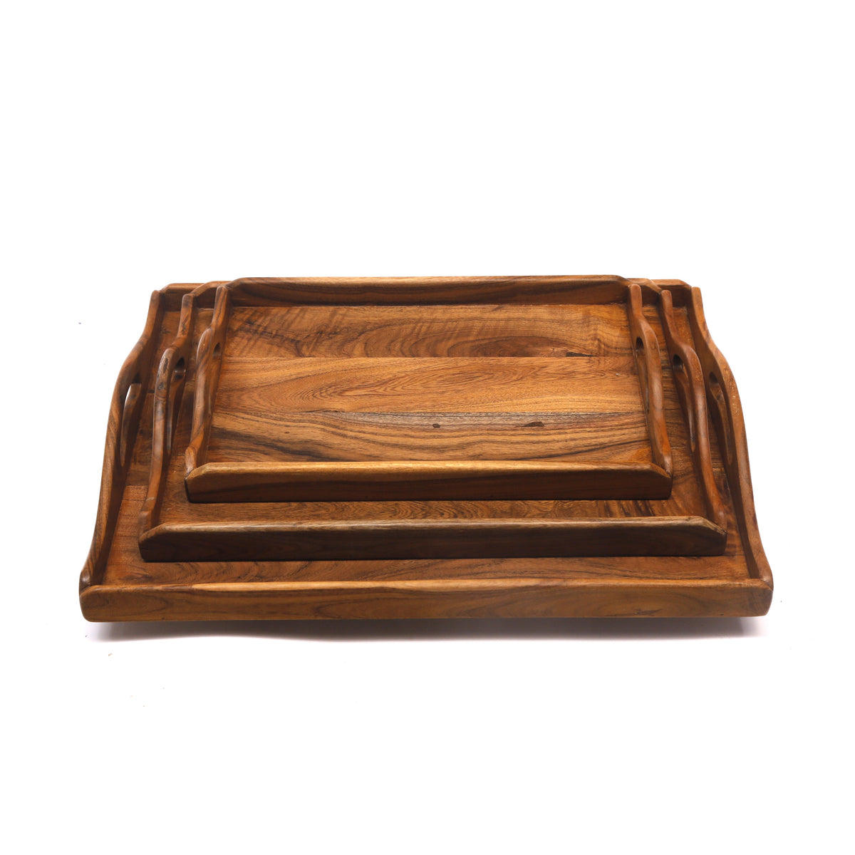 Kaia Solid Wood Serving Tray — view 1