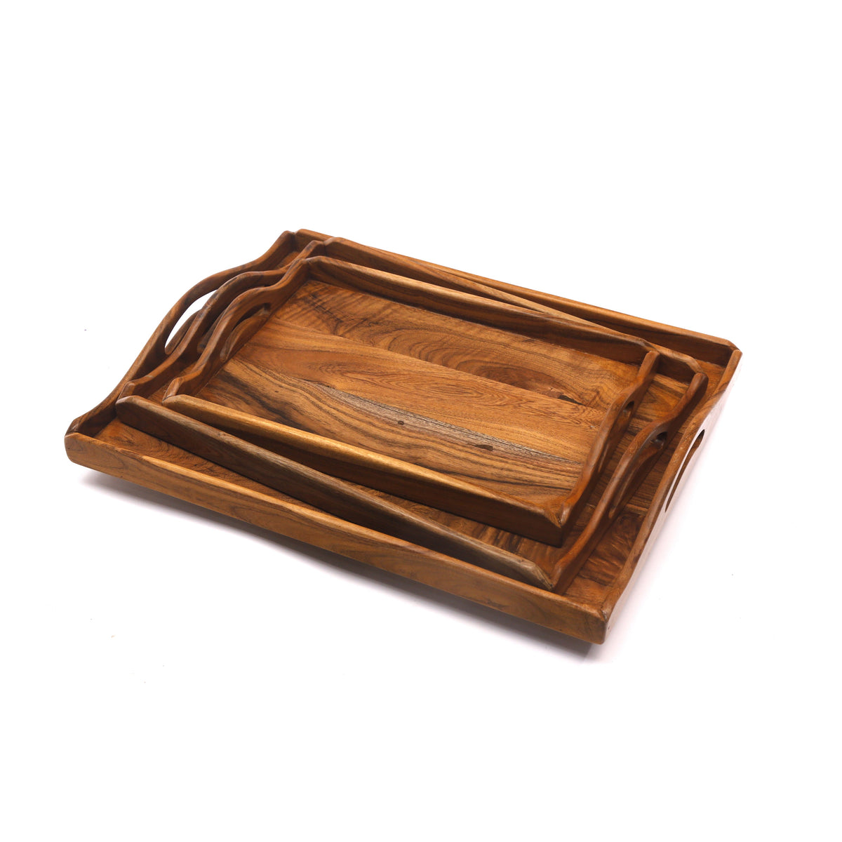 Kaia Solid Wood Serving Tray — view 2