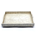 Flora Distressed White Serving Tray — view 4
