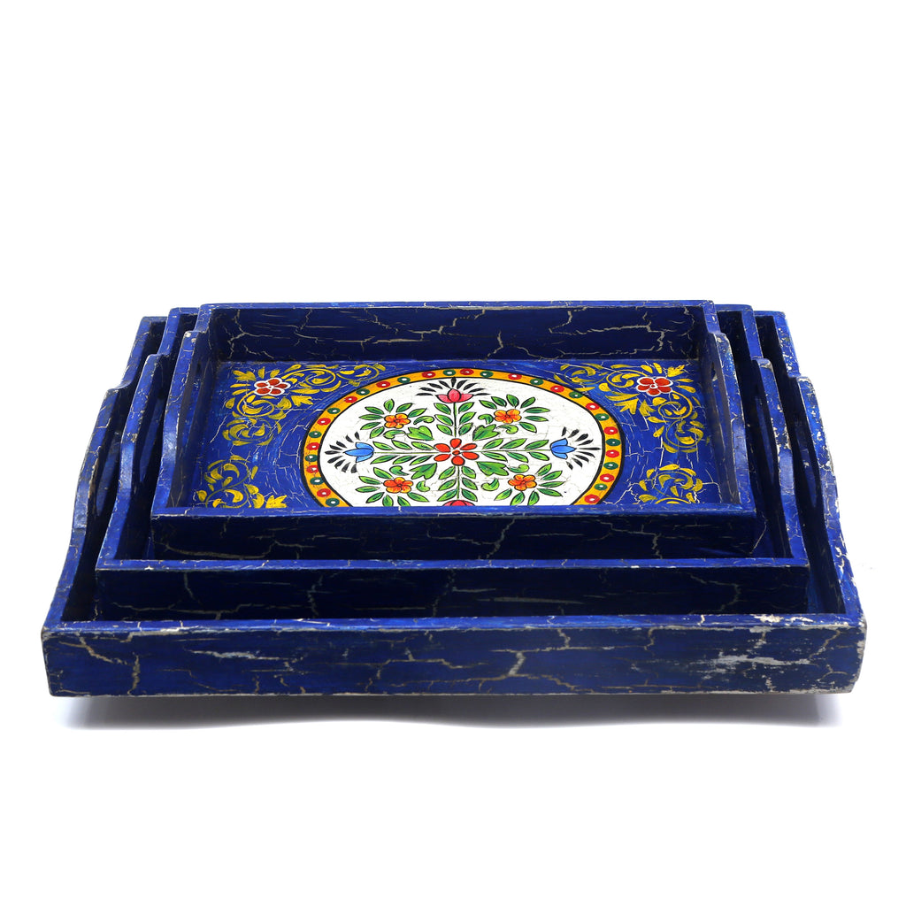 Freya Blue Serving Tray — view 4