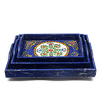 Freya Blue Serving Tray — view 4