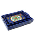 Freya Blue Serving Tray — view 1