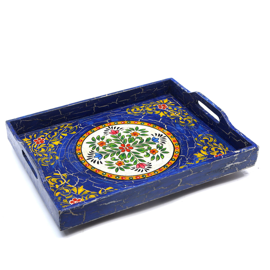 Freya Blue Serving Tray — view 3