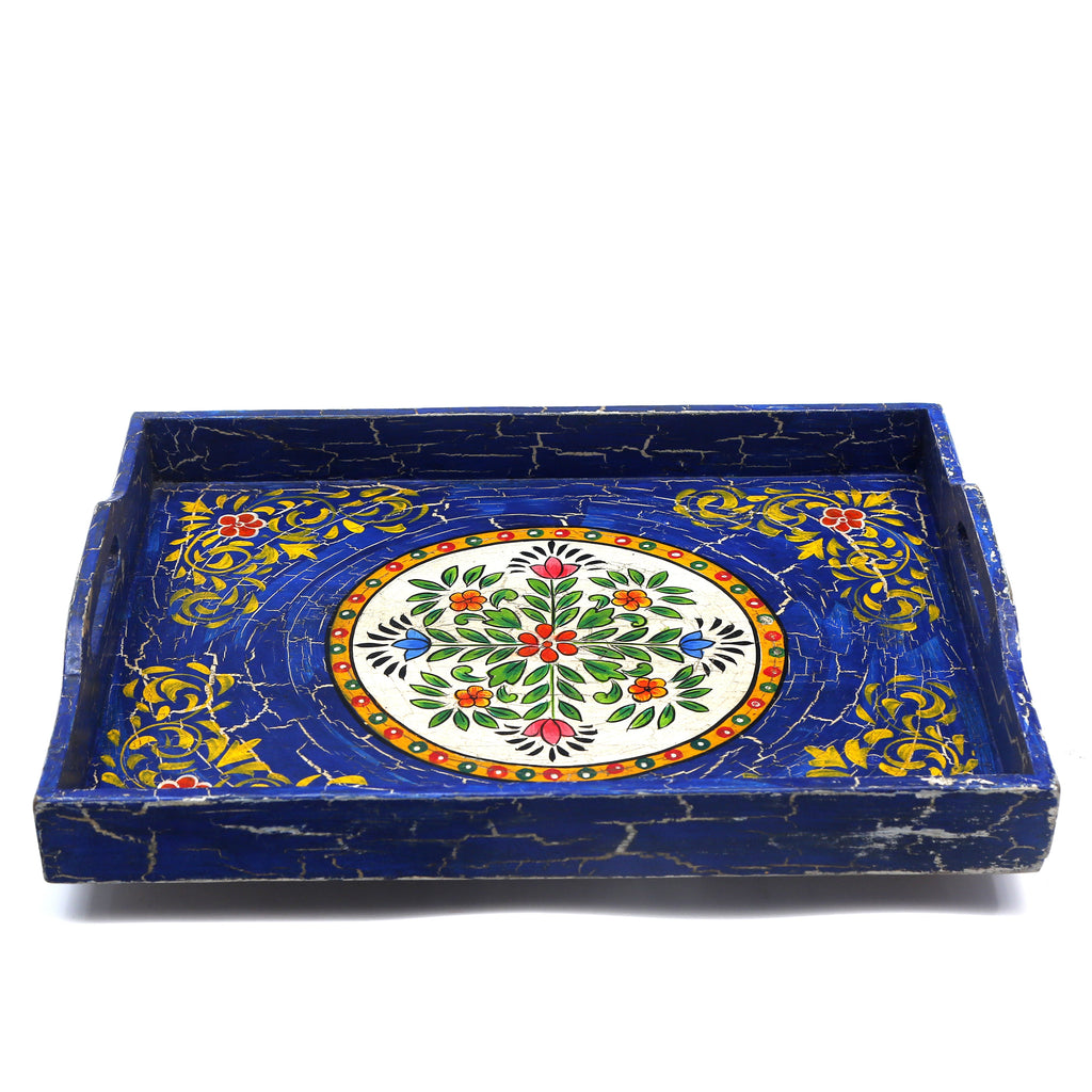 Freya Blue Serving Tray — view 5