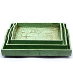 Gaia Distressed Green Serving Tray — view 5