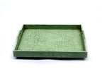 Gaia Distressed Green Serving Tray — view 3