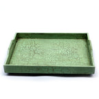 Gaia Distressed Green Serving Tray — view 8