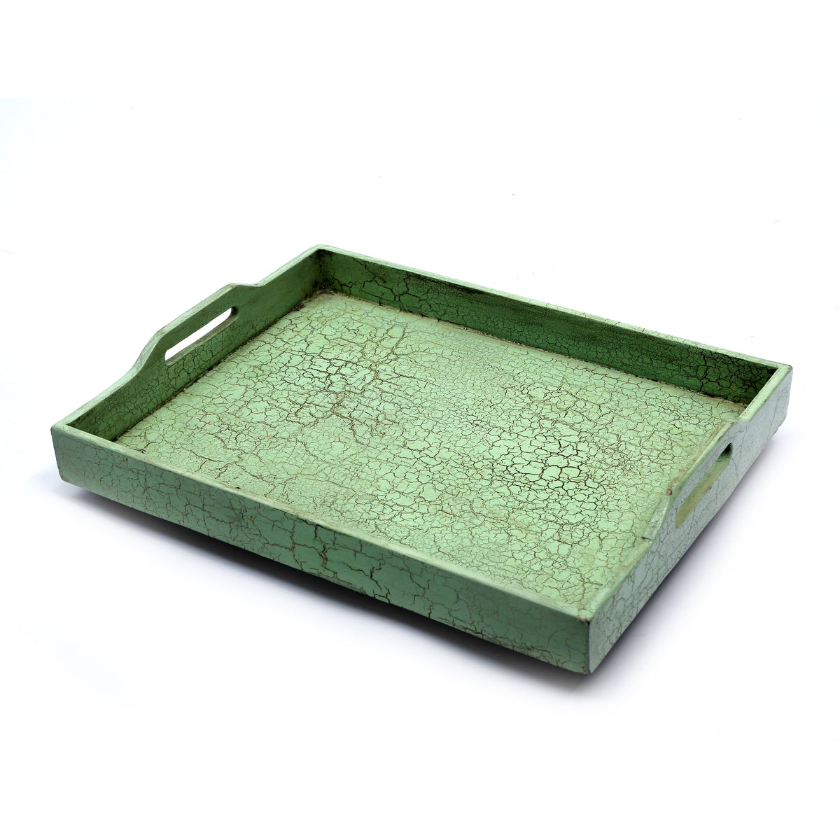 Gaia Distressed Green Serving Tray — view 9