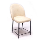 Opal Vintage White Metal Armchair — view 2