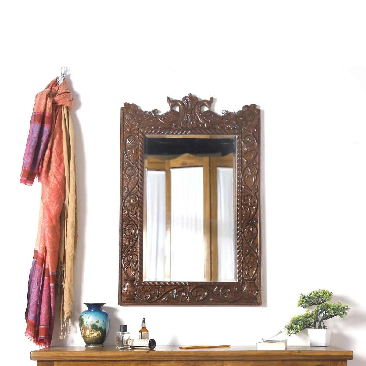 Ivana Carved Wall Mirror — view 4