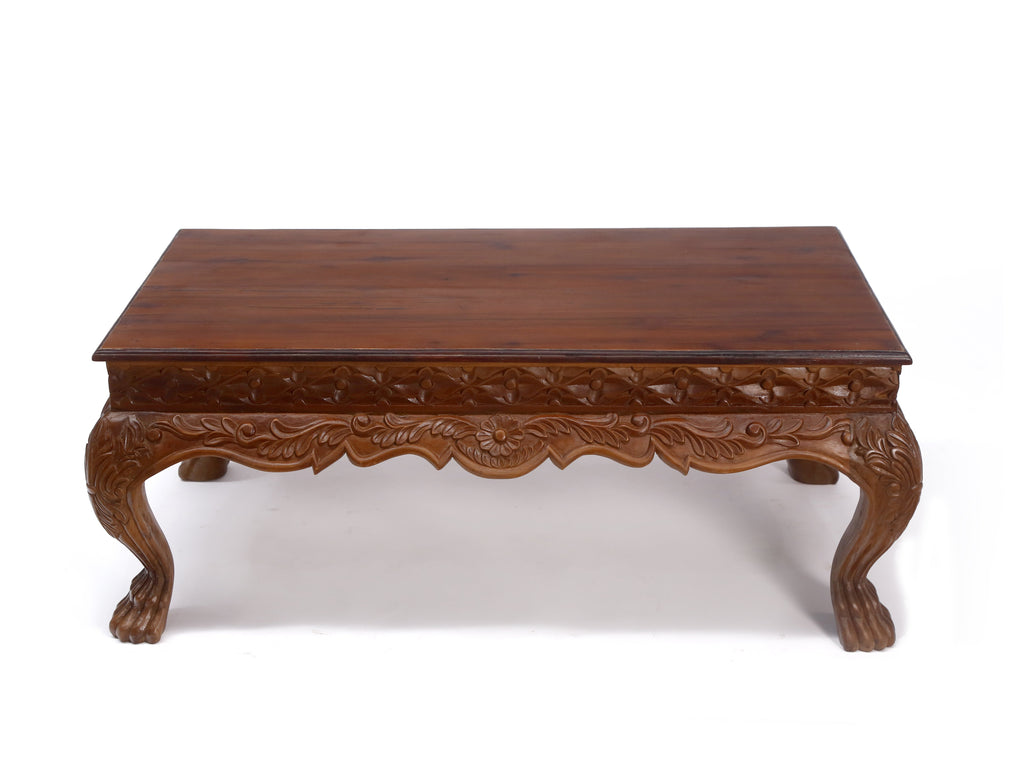 Petra Floral Carved Coffee Table — view 2