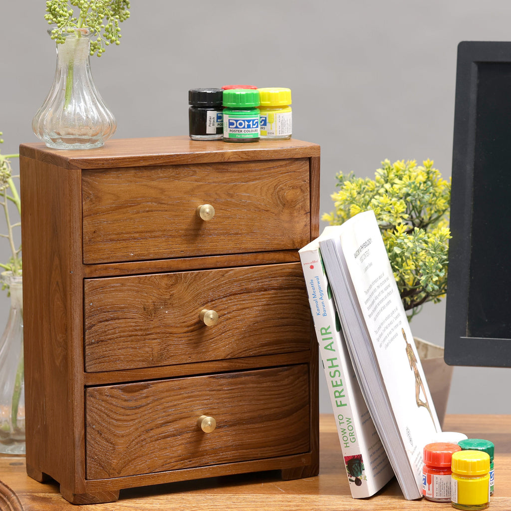 Arlo Solid Wood Mini Drawer Chest - Natural - product image 1
