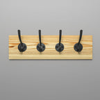 Arden Vintage 4-Hook Wall Rack — view 2