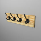 Arden Vintage 4-Hook Wall Rack — view 1