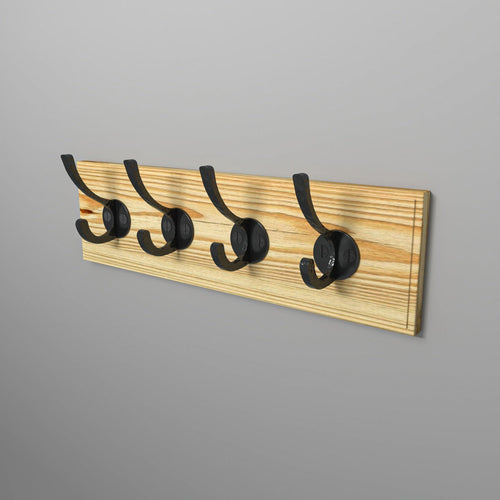Arden Vintage 4-Hook Wall Rack — view 1