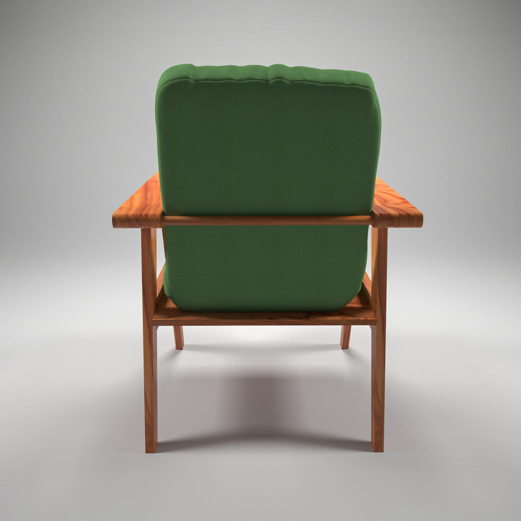 Flora Upholstered Green Armchair — view 4