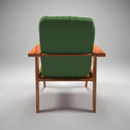Flora Upholstered Green Armchair — view 4