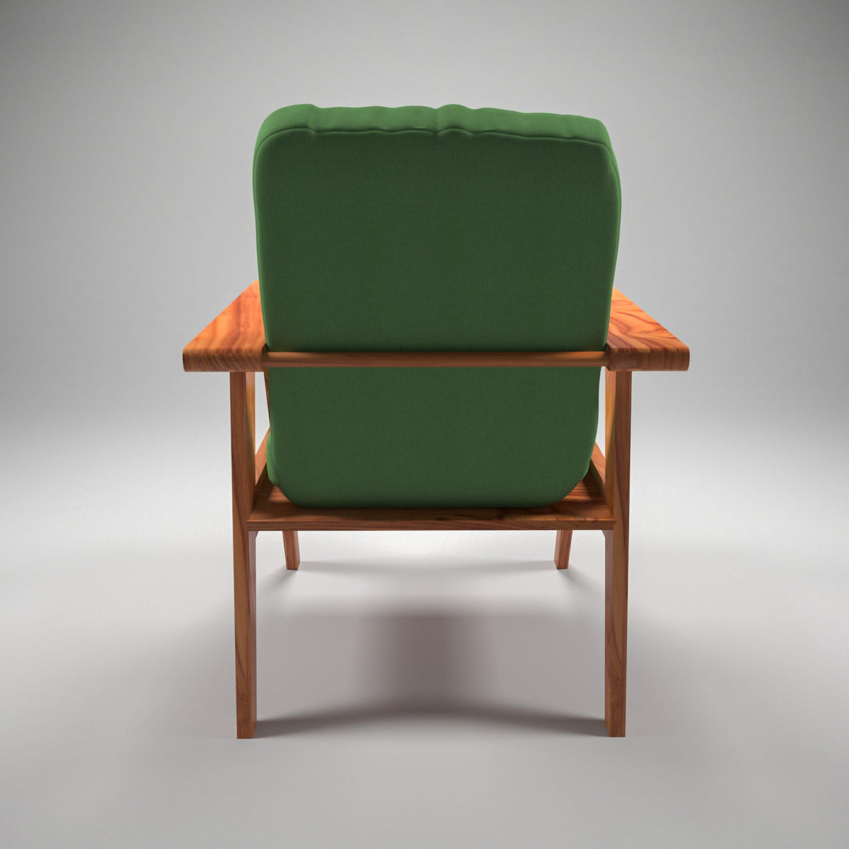 Flora Upholstered Green Armchair — view 4