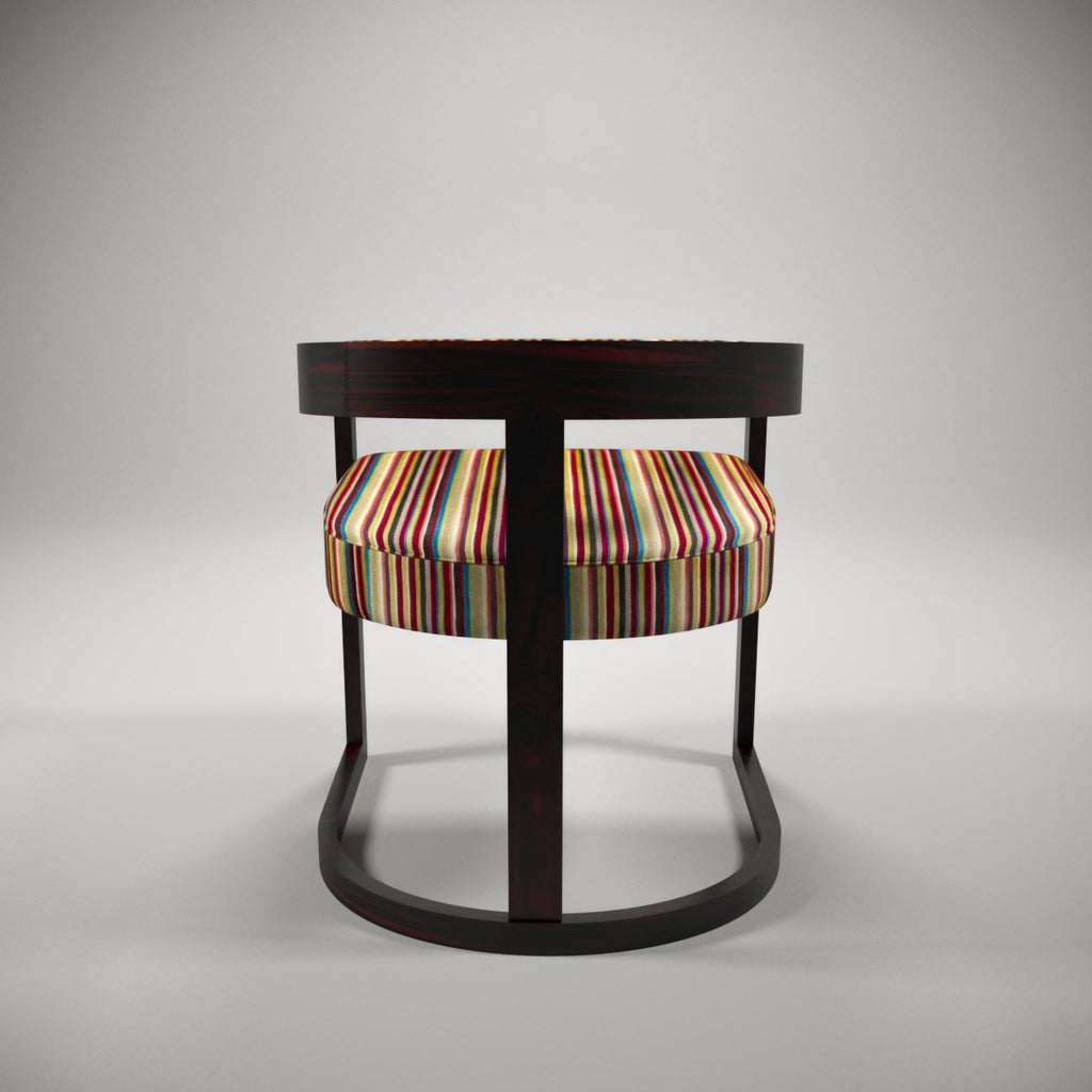 Laurel Round Curved Armchair — view 4