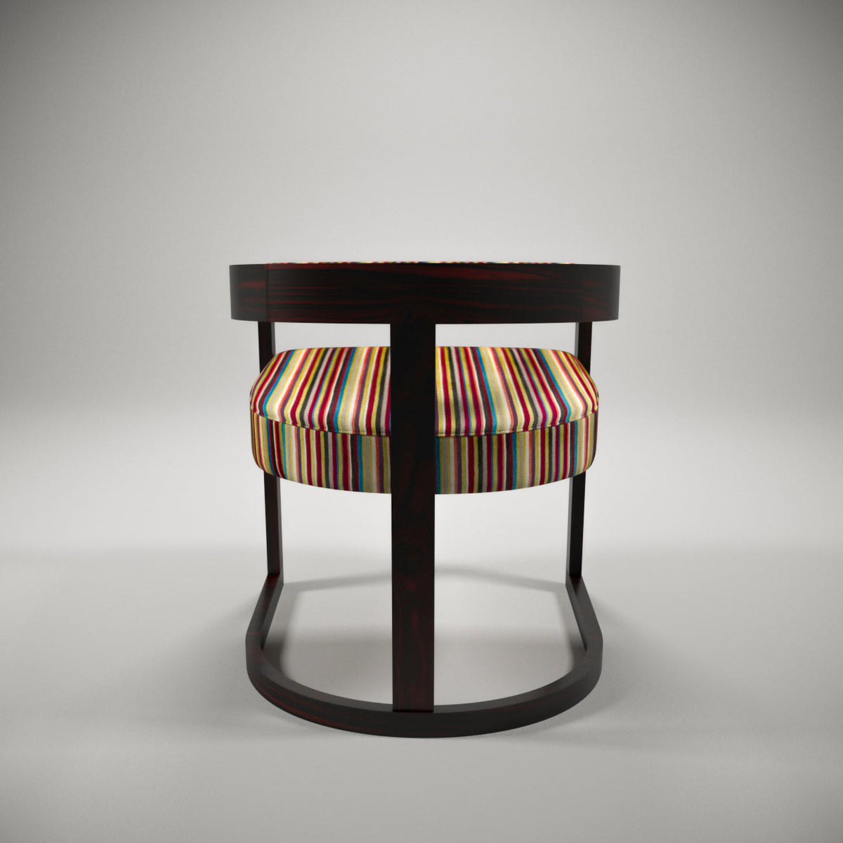 Laurel Round Curved Armchair — view 4