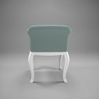 Elodie Upholstered White Armchair — view 5