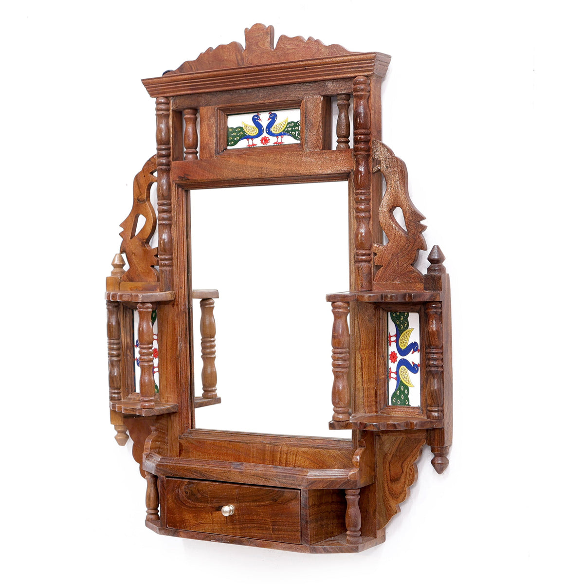 Galina Solid Wood Wall Mirror — view 6
