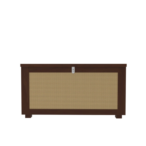 Calista Cane Panelled Storage Cabinet — view 2