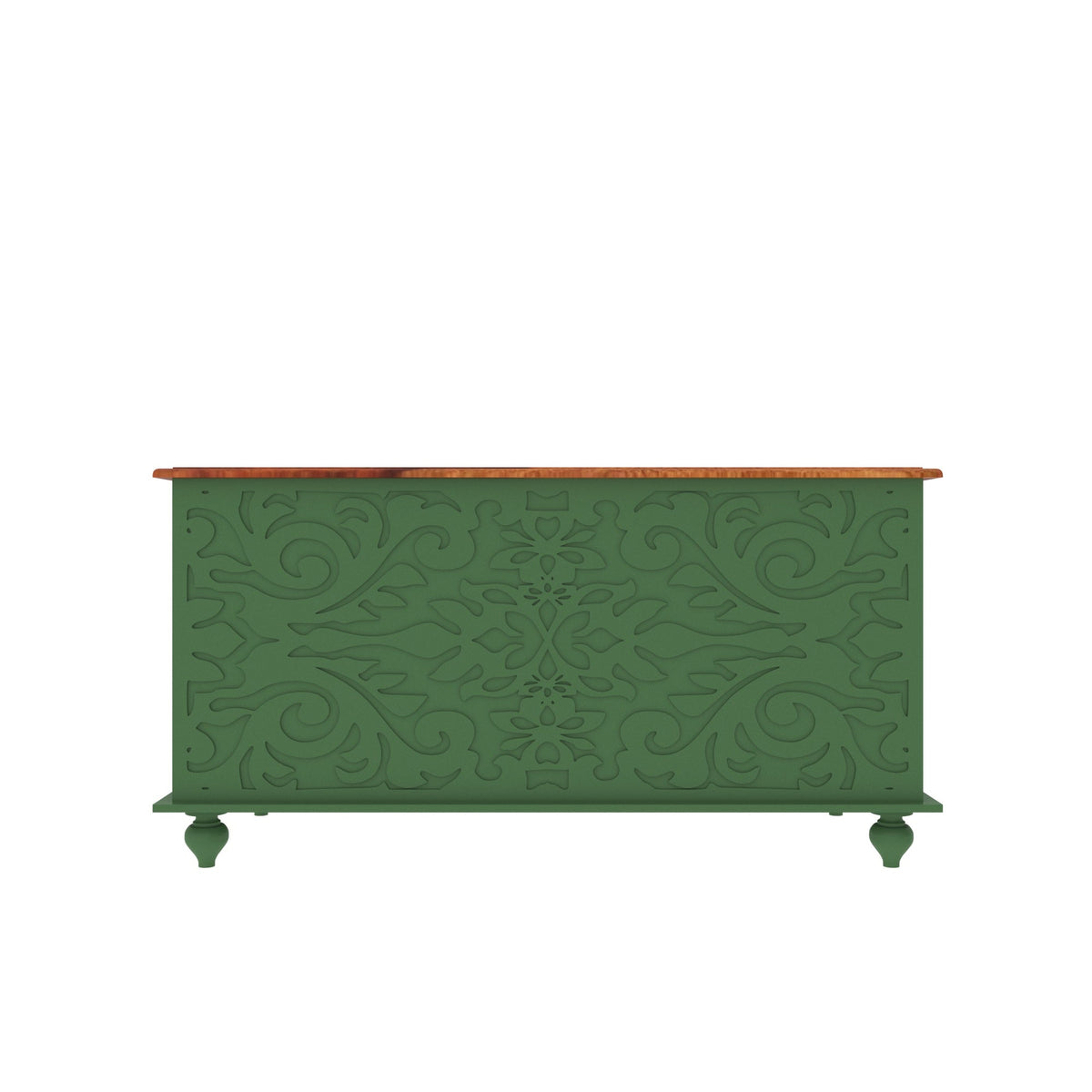 Aveline Floral Carved Storage Chest — view 2